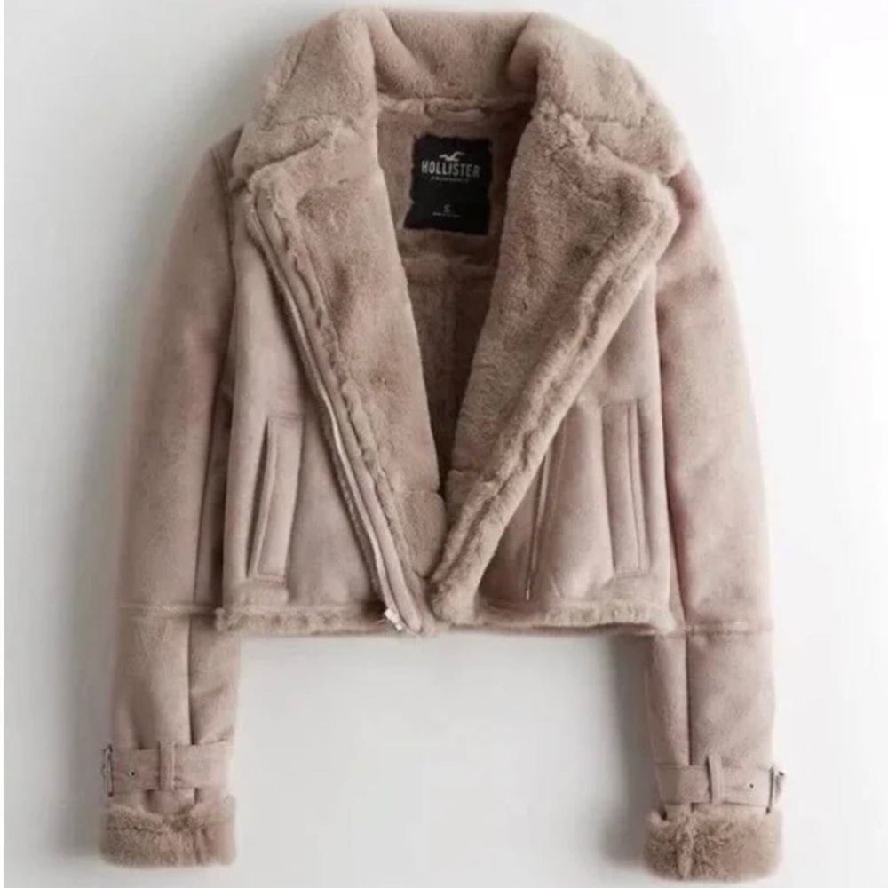 Hollister faux fur jacket
